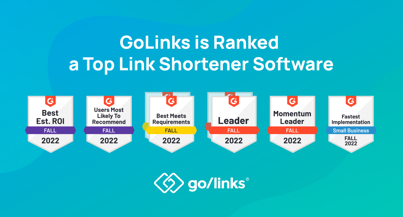 G2 Fall 2022: GoLinks Consistently Named a Top URL Shortener Software