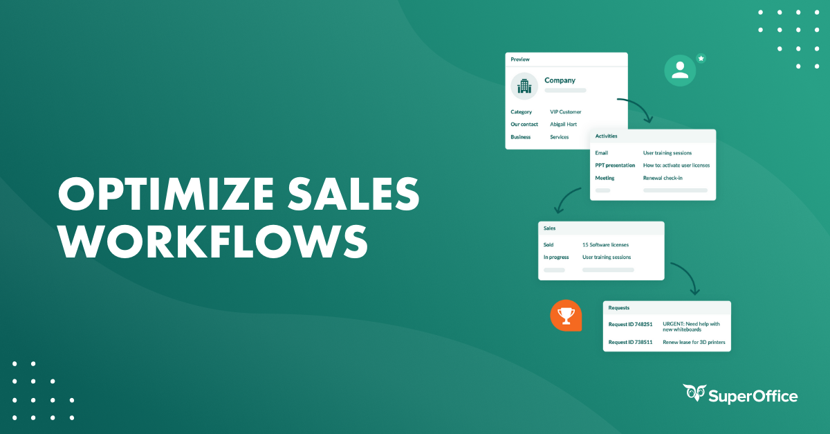 Optimize sales workflows with CRM software