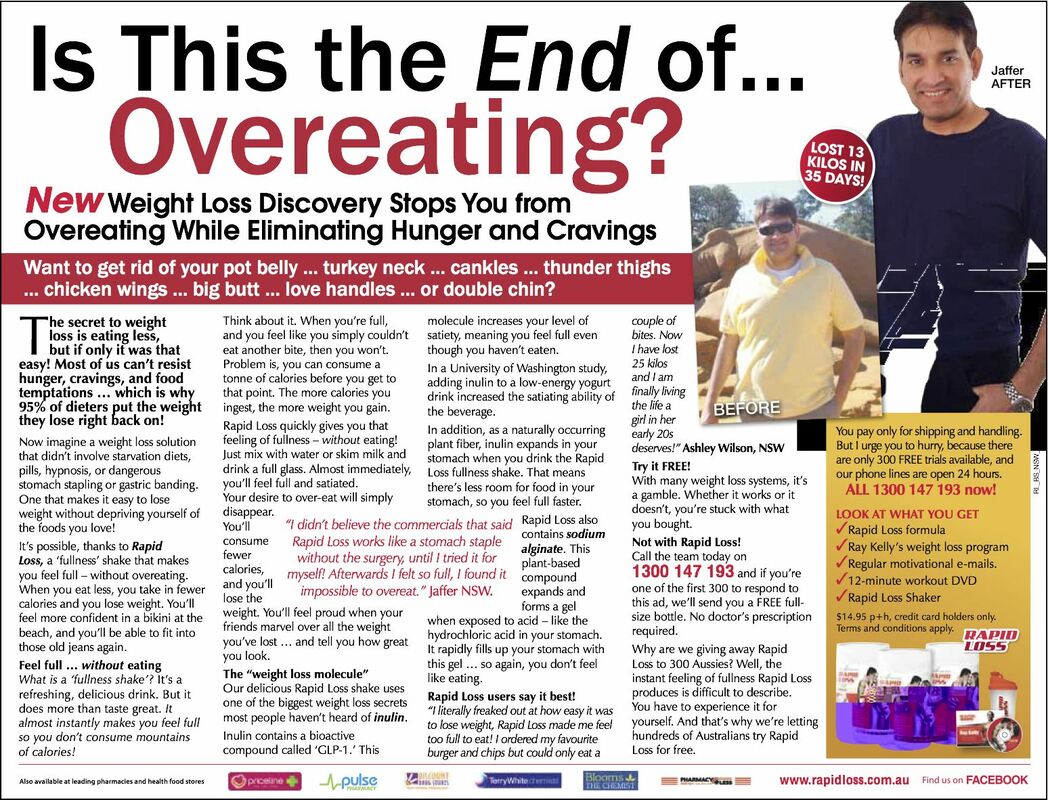 Rapid Loss Advertorial - Swipe File