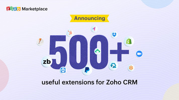 Announcing 500+ useful extensions for Zoho CRM