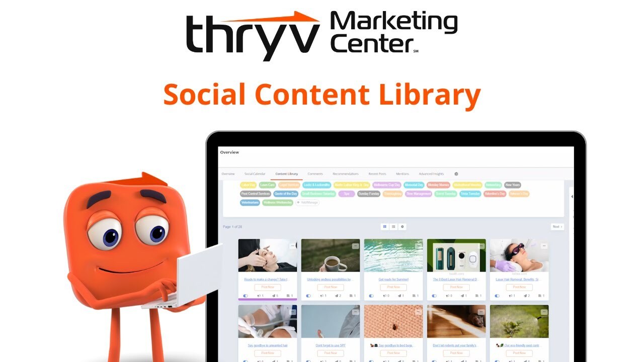 How-To Build Your Social Content Library in Thryv Marketing Center