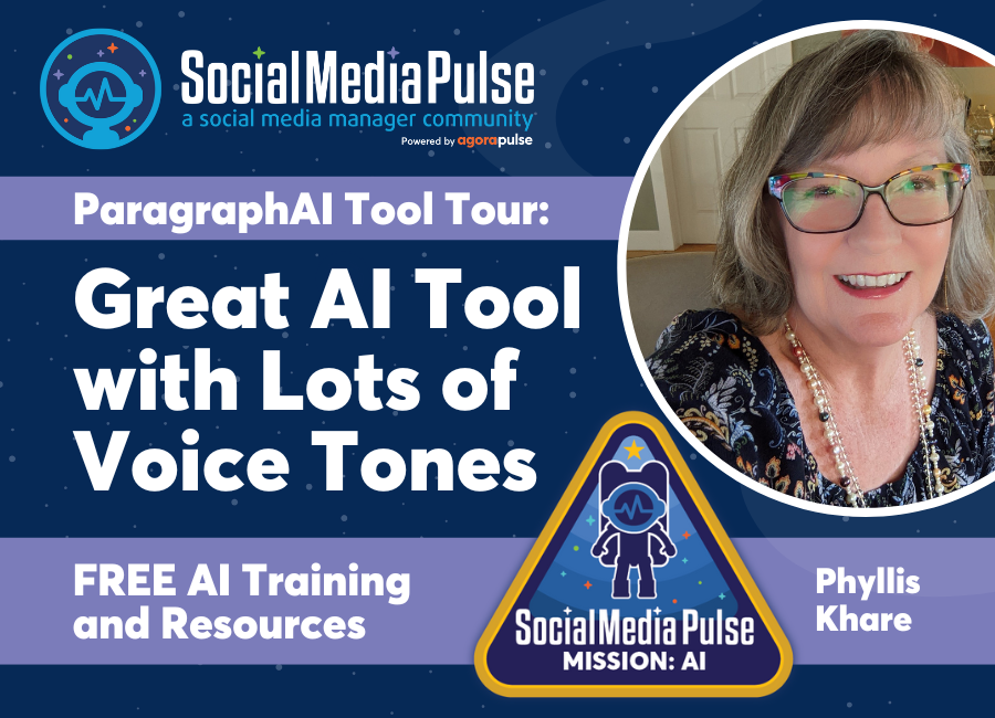 Great AI Tool with Lots of Voice Tones: a ParagraphAI Tool Tour (Phyllis Khare)