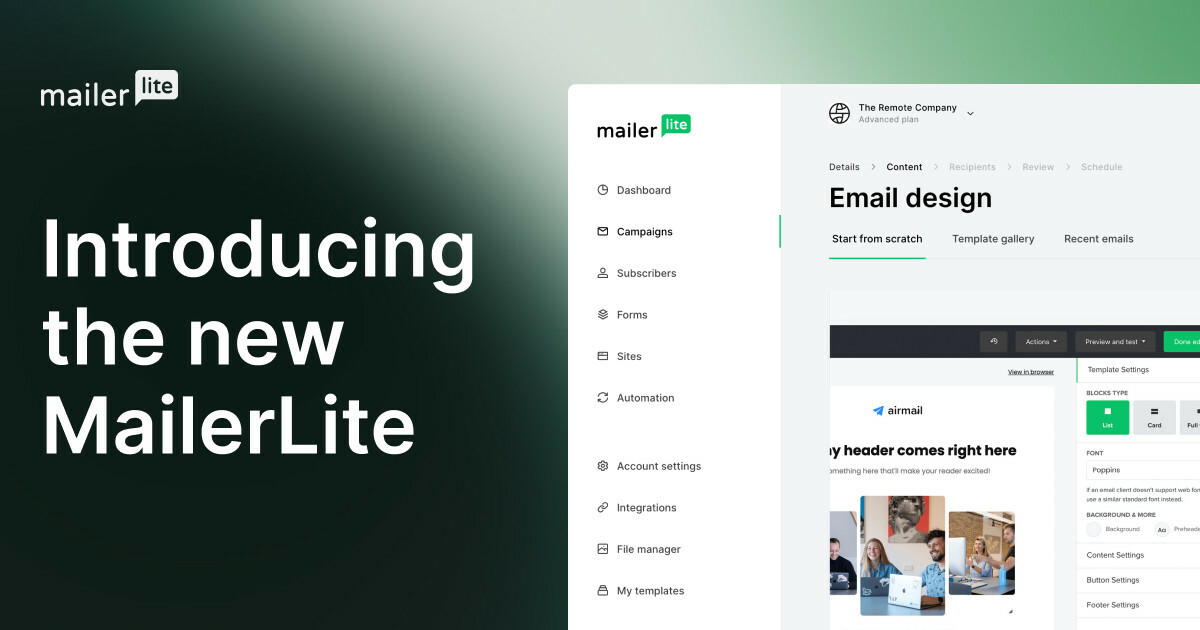 Introducing the New MailerLite: What's New (+ FAQ)