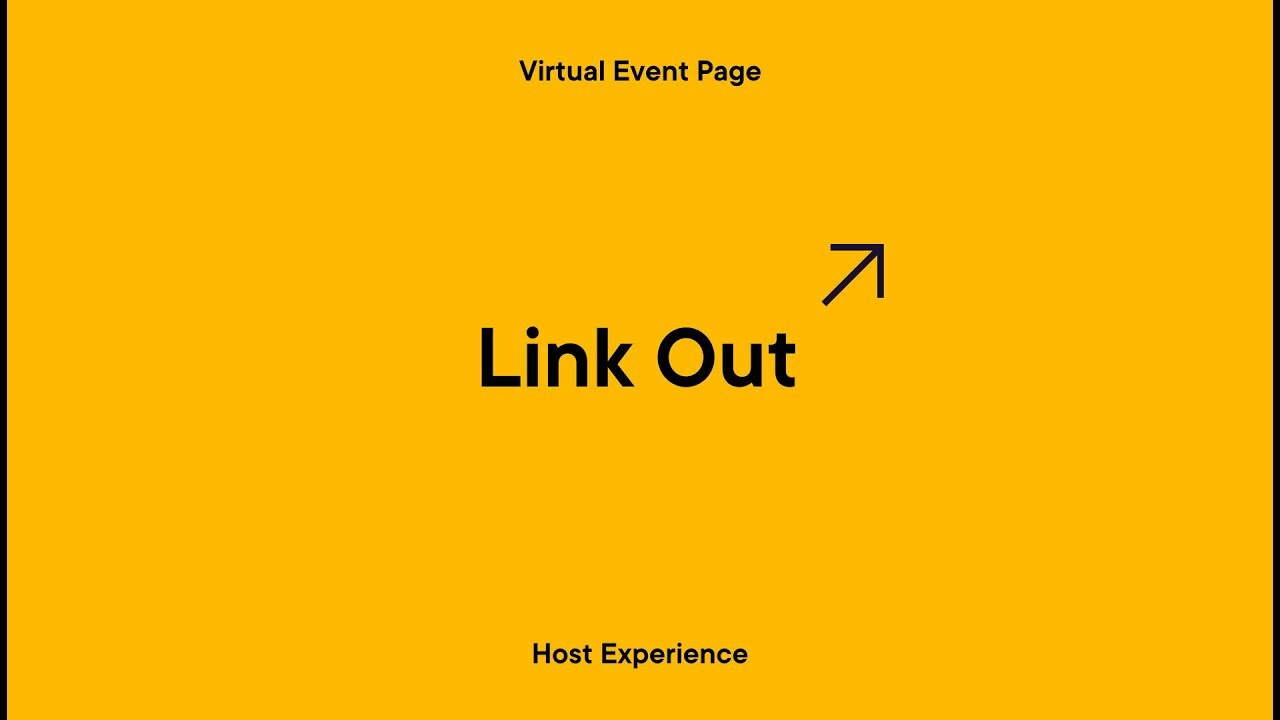 Splash Virtual Event Page: Host Experience | Link Out