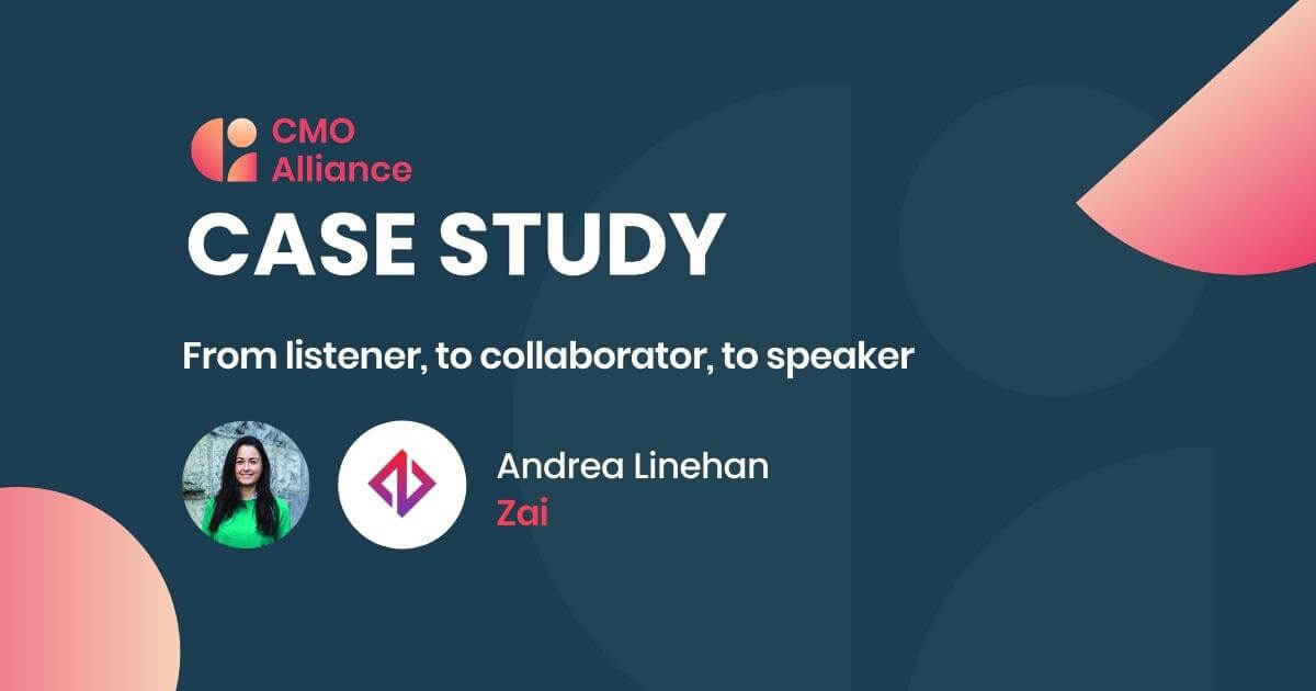 Case study | Andrea Linehan, Zai | Listener, to collaborator, to speaker