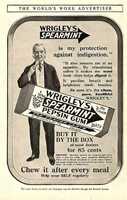 1914 Wrigley's Gum Print Ad - Swipe File