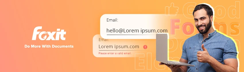 Good form design elements: validate forms inline - Foxit PDF Blog