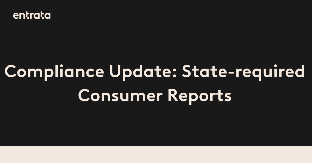 Compliance Update: State-required Consumer Reports