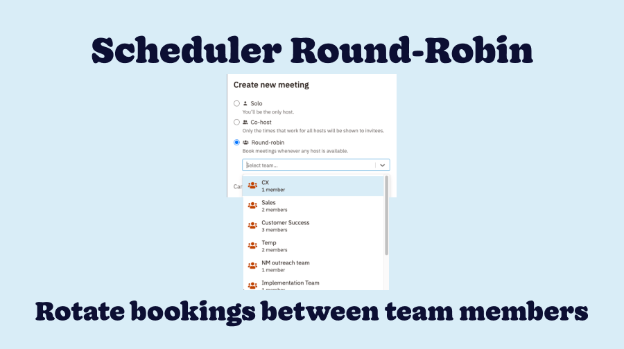 Introducing Round-Robin Assignment in Scheduler 