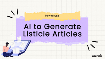 How to Generate Listicle Articles With AI