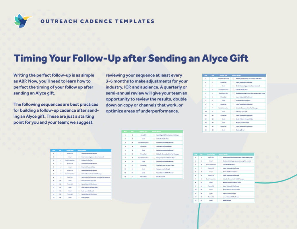 Prospecting Sequence Templates For Gifting | Alyce Blog
