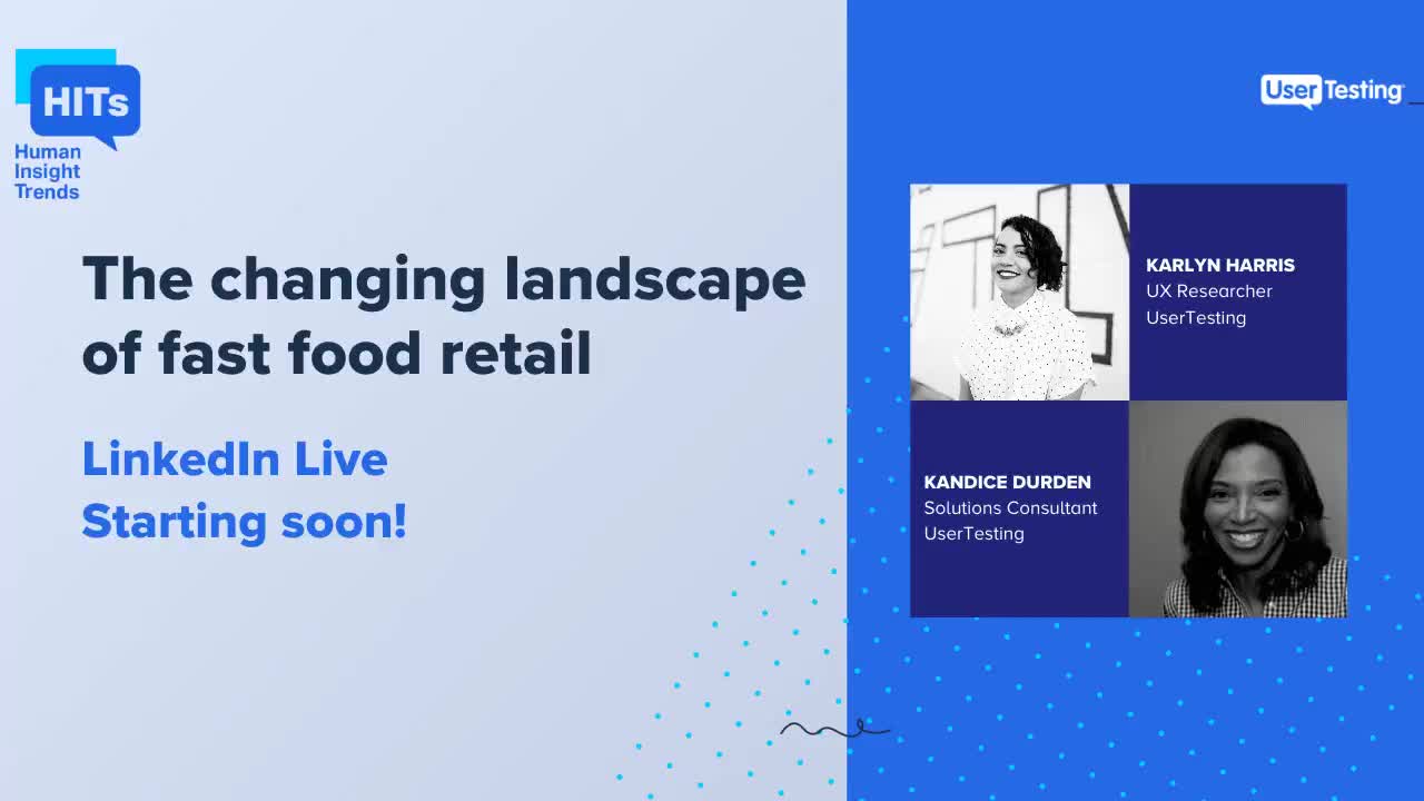 UserTesting on LinkedIn: The changing landscape of retail fast food | 24 comments