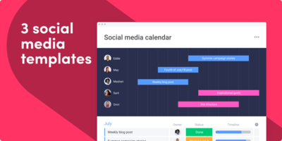 3 Social Media Templates to Manage Your Content | monday.com