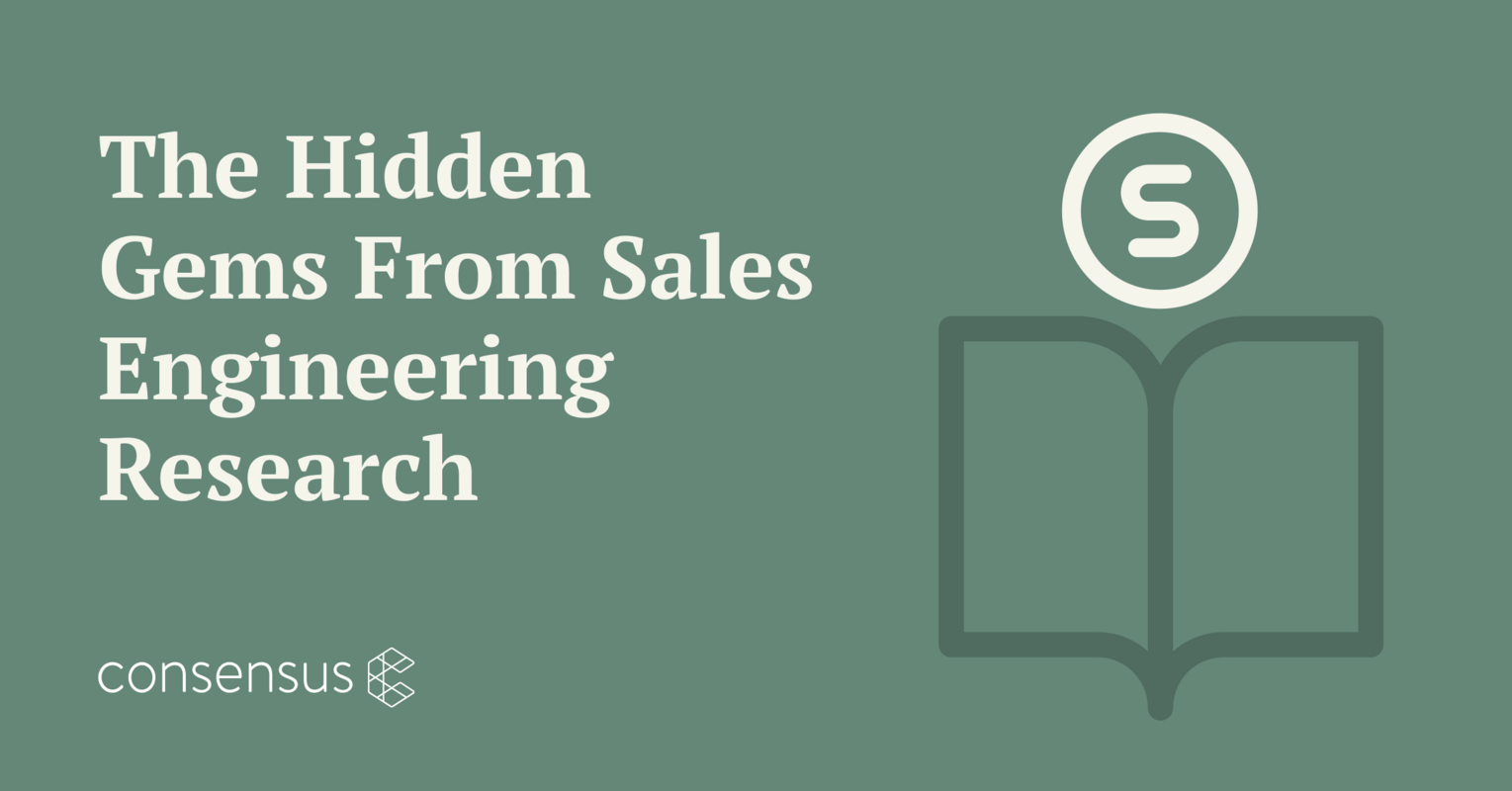 The Hidden Gems From Sales Engineering Research