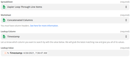 Zapier Google Sheets Lookup Value - Marketing Operations
