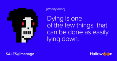 Death. The ultimate reason to go shopping  |  SALESmanago – AI Customer Data Platform with Omnichannel Execution