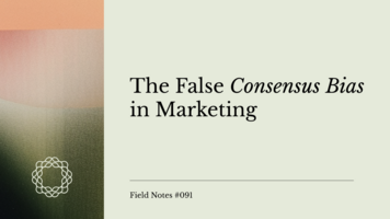 The False Consensus Bias in Marketing