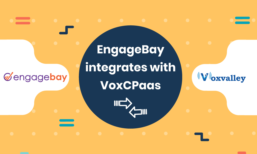 EngageBay integrated with VoxCPaas communication solutions