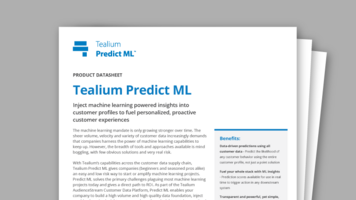 Tealium Predict ML