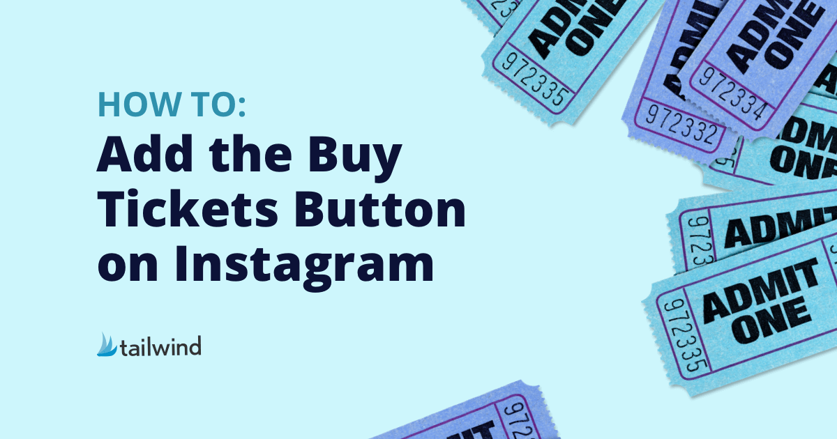 How to Add the Buy Tickets Button on Instagram