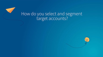 DB on DB: How To Select and Segment Target Accounts? .