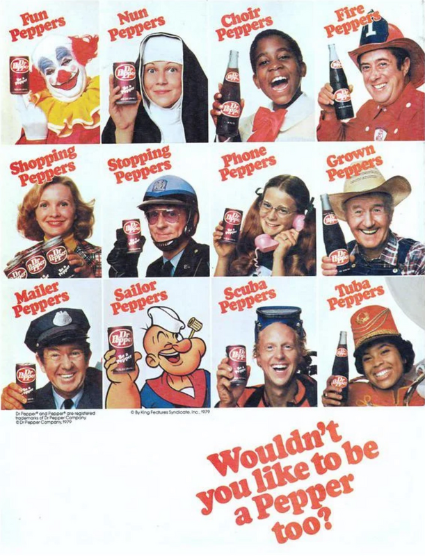 1979 Dr. Pepper Magazine Ad - Swipe File