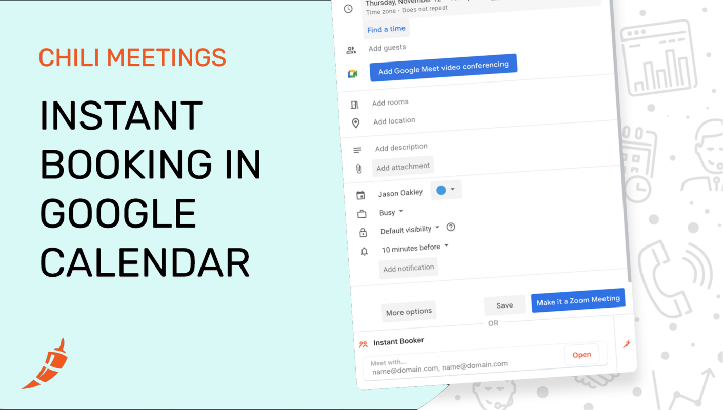 Instant Booking in Google Calendar