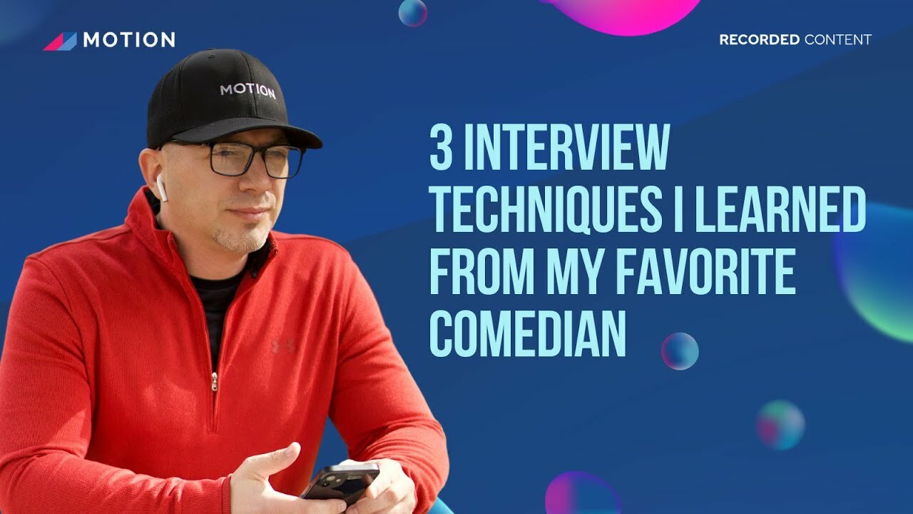 3 interview techniques I learned from my favorite comedian with Tristan Pelligrino