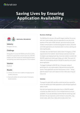 Saving Lives by Ensuring Application Availability