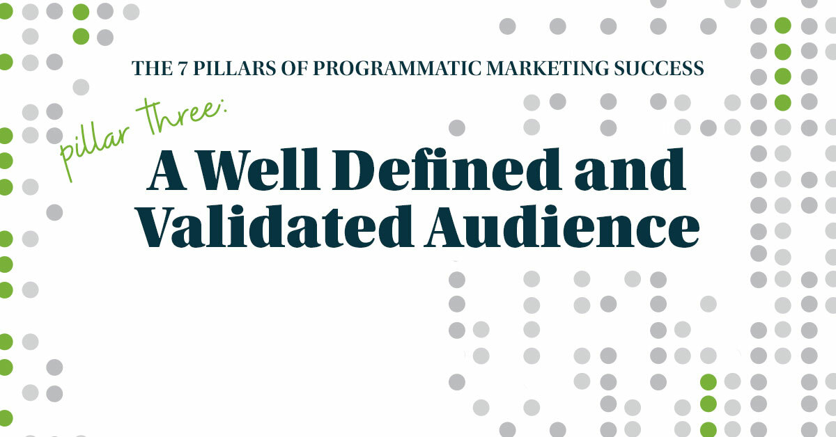 The Seven Pillars of Programmatic Marketing: A Well Defined and Validated Audience