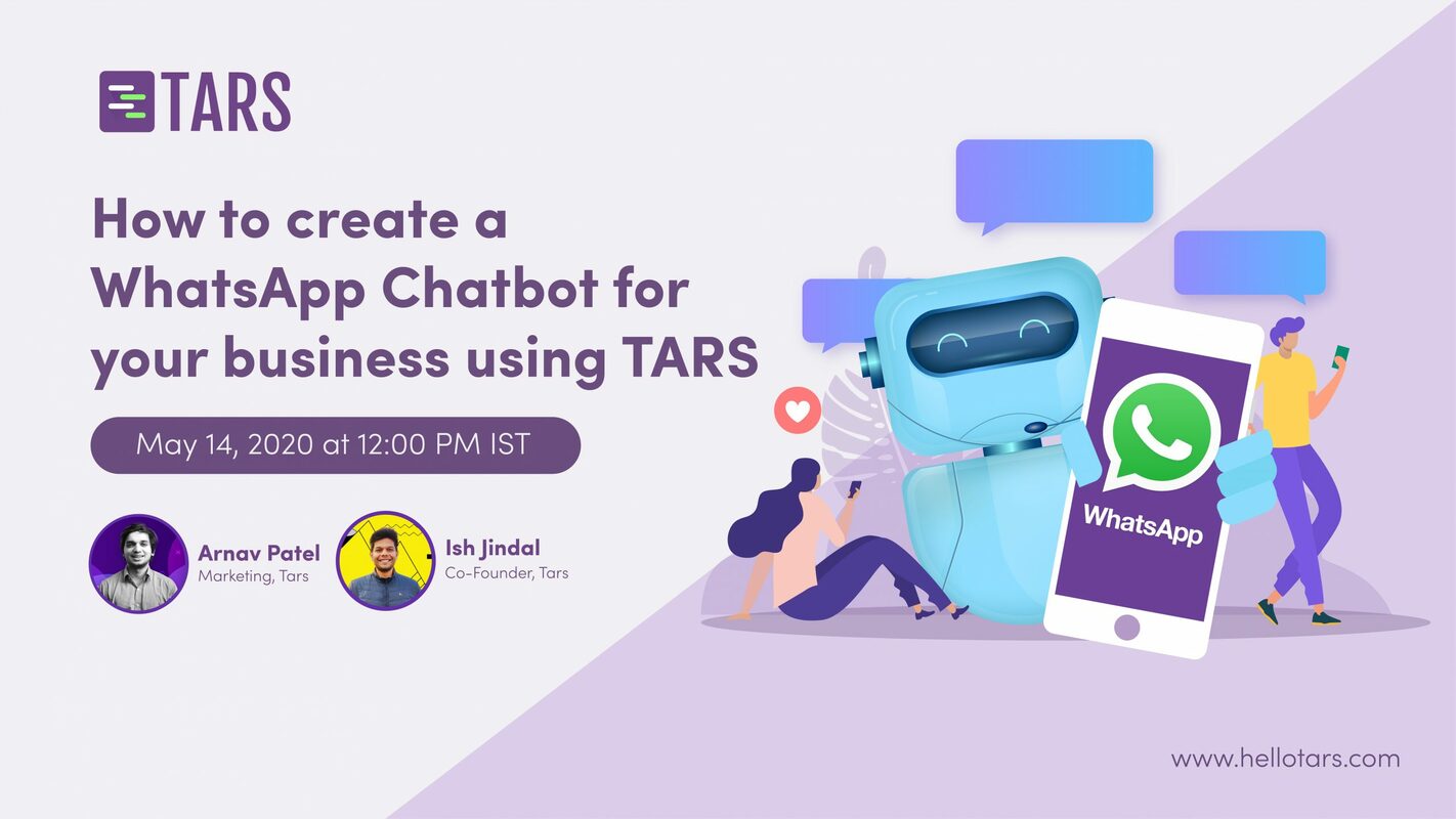How to create a WhatsApp Chatbot for your business using Tars💬