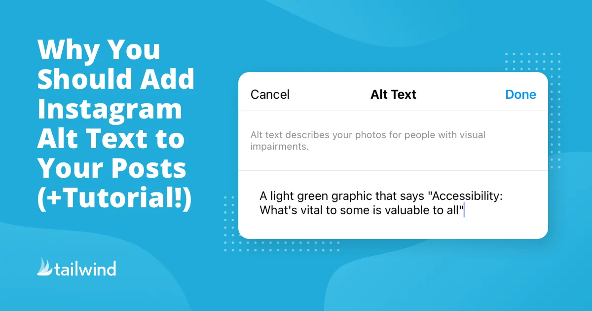 Why You Should Add Instagram Alt Text to Your Posts (+Tutorial!)