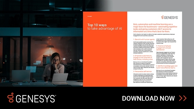 Take advantage of AI and deliver great customer experiences