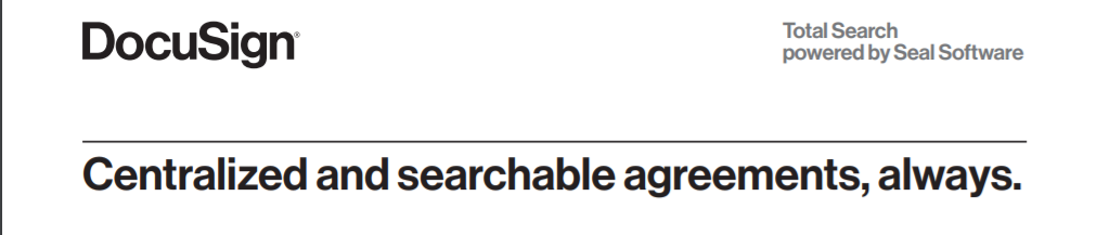 Centralized and searchable agreements, always.