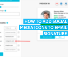 How to Add Social Media Icons to Email Signature
