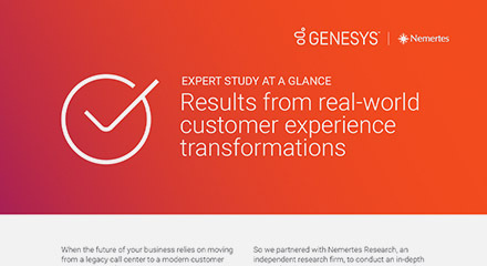 Results from real-world customer experience transformations