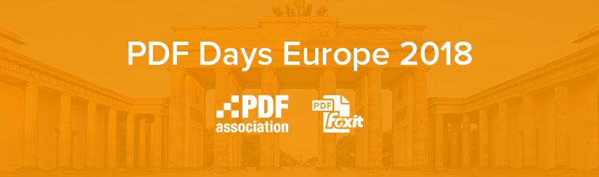 PDF Days Europe is coming this May - Foxit PDF Blog