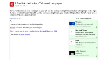 We're clicking your links and checking them twice