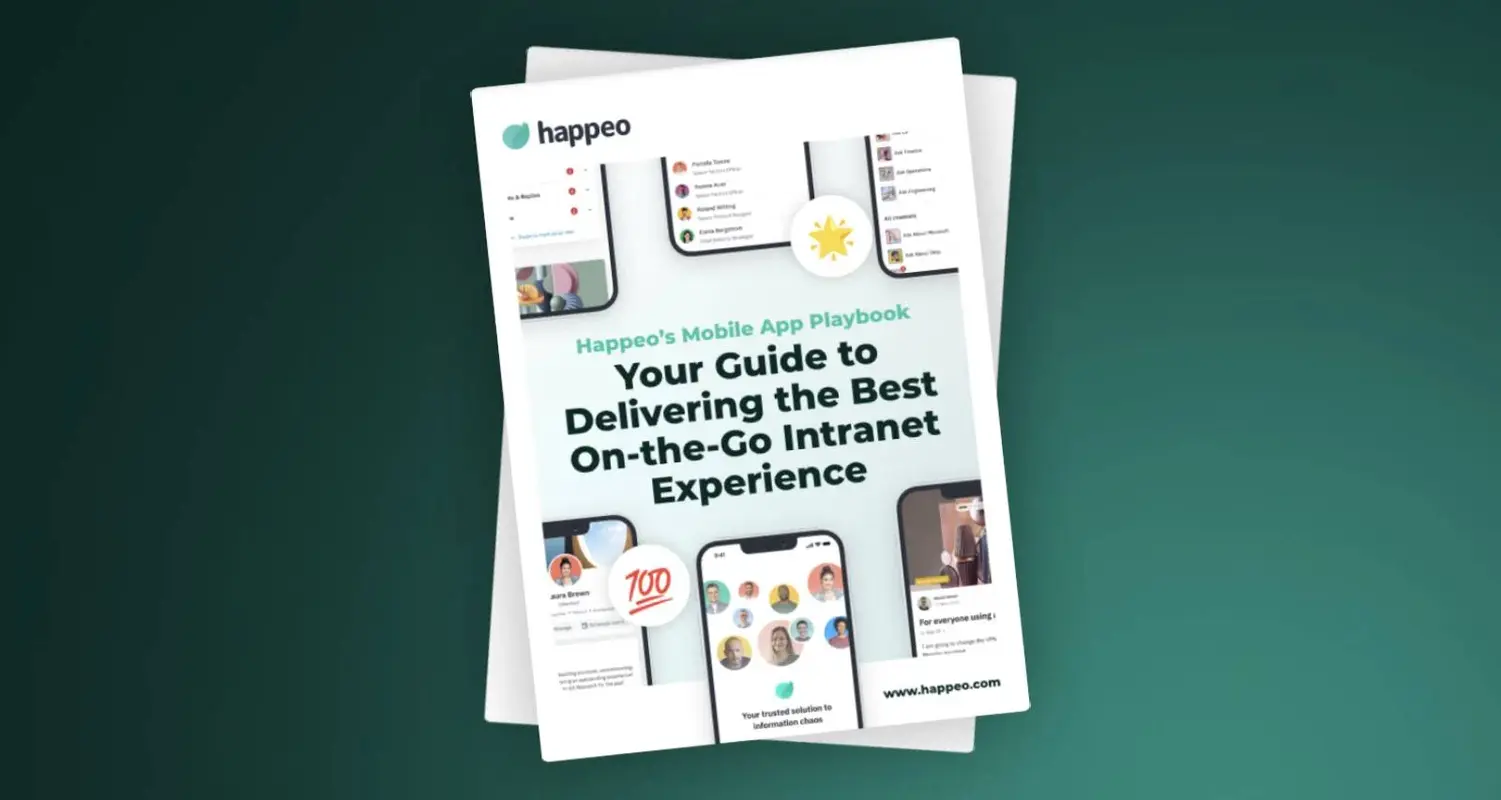 Happeo's Mobile App Playbook