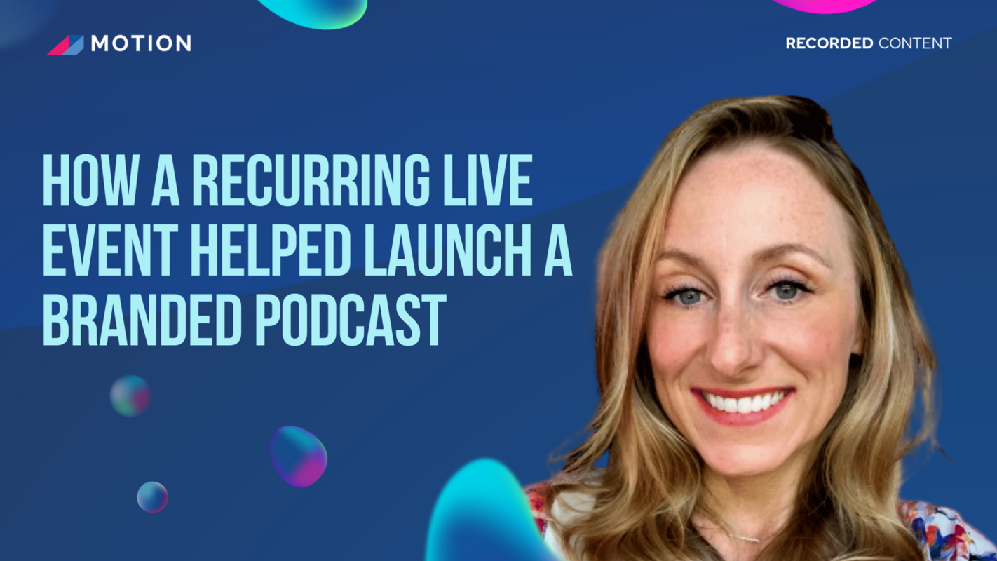 How a recurring live event helped launch a branded podcast with Jessie Lizak