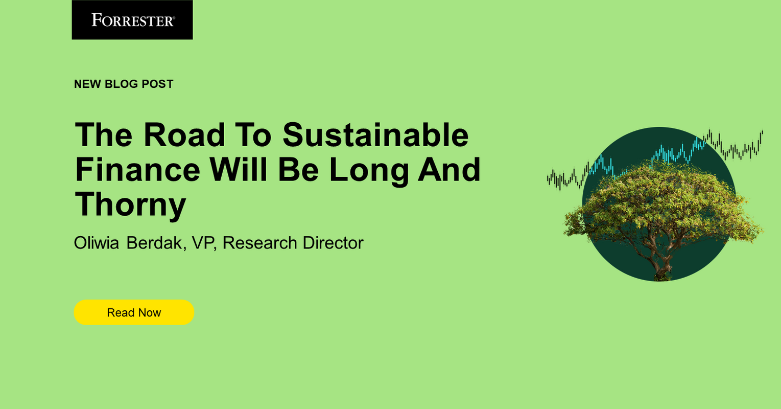 The Road To Sustainable Finance Will Be Long And Thorny