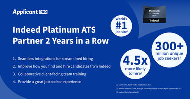ApplicantPro Has Been Named an Indeed Platinum Partner for 2024