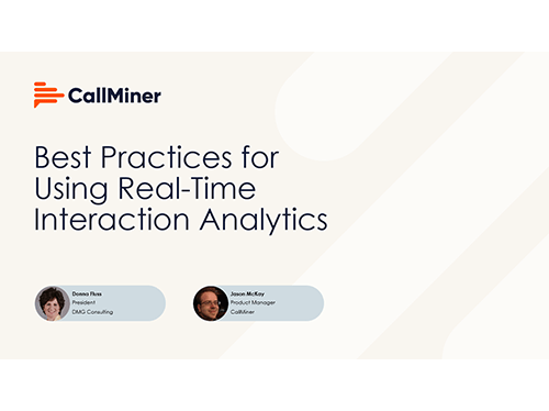 Best Practices for Using Real-Time Interaction Analytics