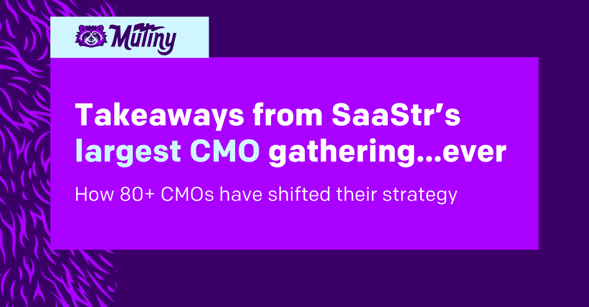 Takeaways from SaaStr's largest CMO gathering ever