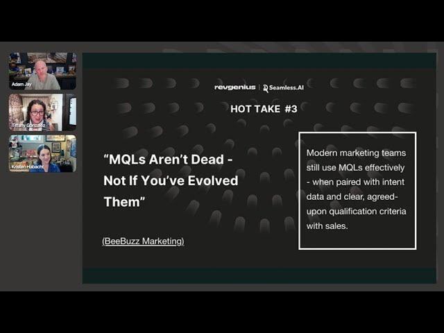 GTM Hot Takes Show - No More MQLs