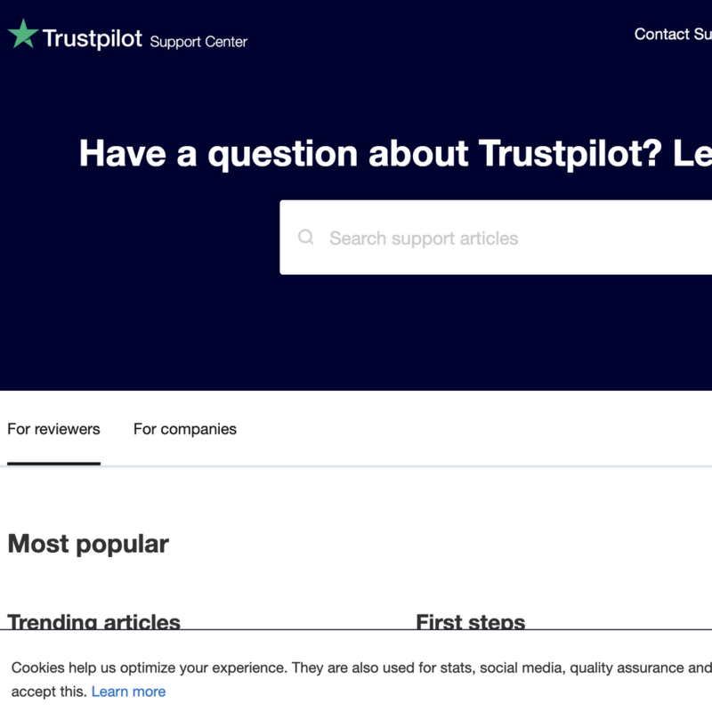 Trustpilot Customer Service Story