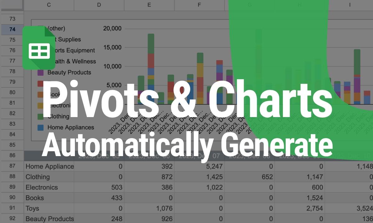 Automatically Generate Pivots & Charts in Google Sheets with OWOX BI