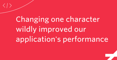 Changing one character wildly improved our application's performance | Twilio Segment Blog