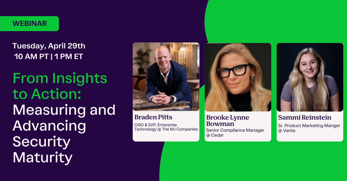 From Insights to Action: Measuring and Advancing Security Maturity