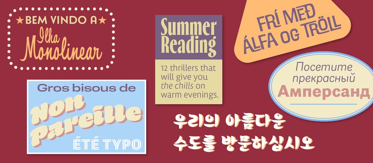 Spice up your summer designs with these additions to Adobe Fonts